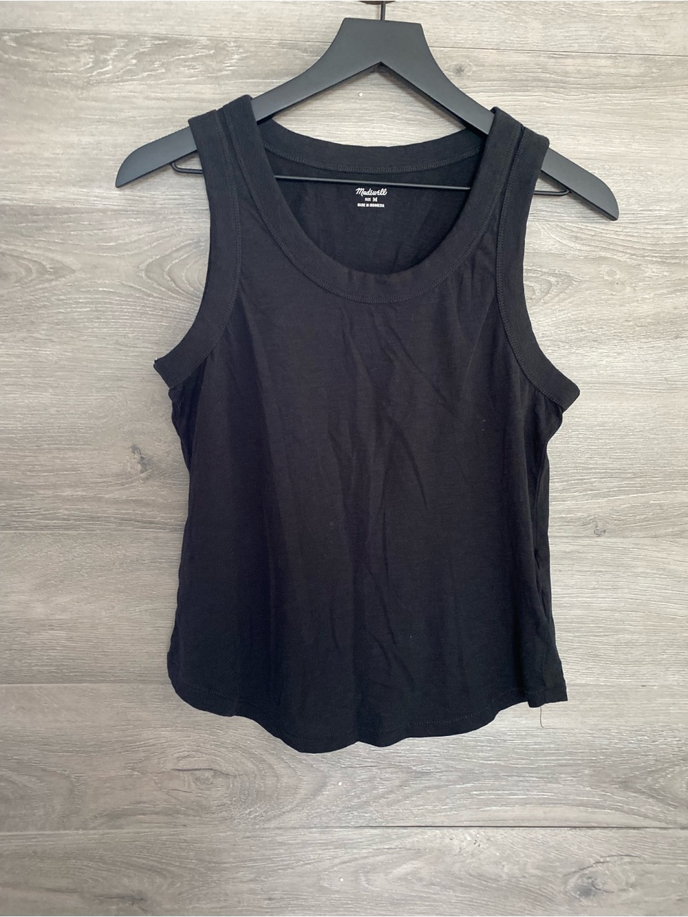 Madewell Cotton Tank Black